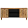 Mueble de TV madera maciza de mango 105x33x46 cm 2
