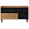 Mueble de TV madera maciza de mango 80x33x46 cm 2