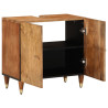 Armario de lavabo para baño madera maciza de mango 62x33x58 cm 3