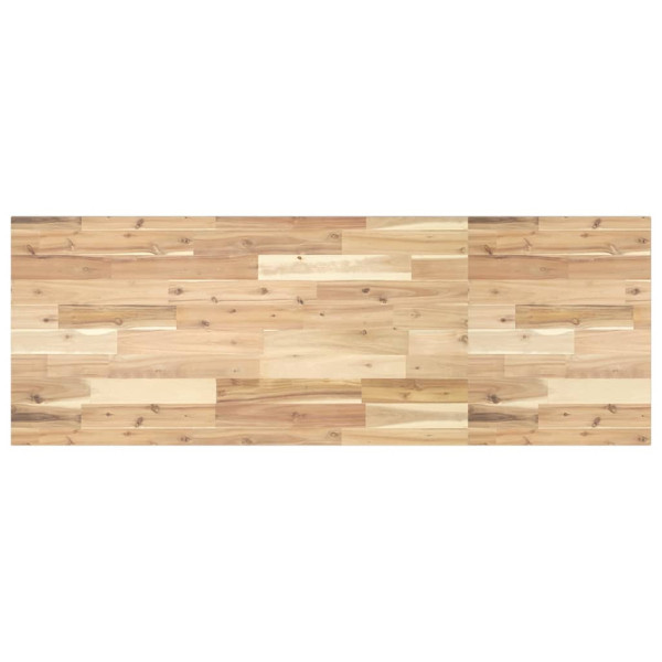 Encimera tocador de baño madera acacia sin tratar 120x50x2 cm D