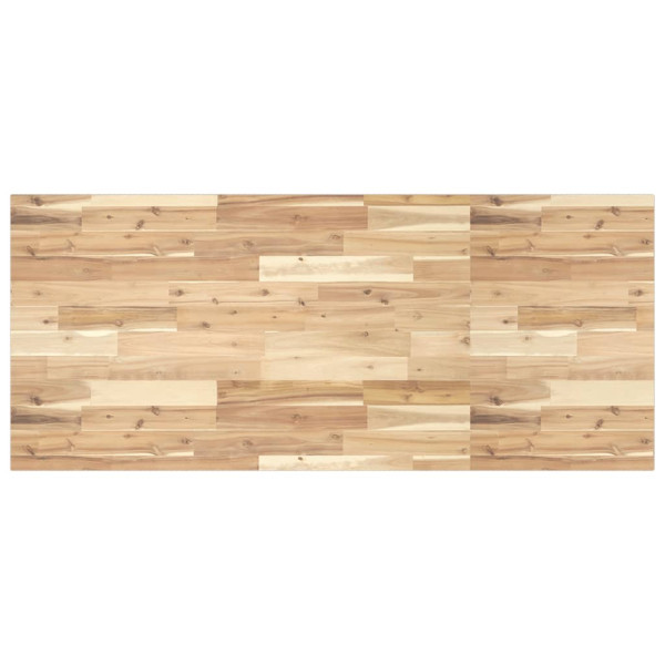 Encimera tocador de baño madera acacia sin tratar 140x60x2 cm D