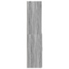 Aparador de madera de ingeniería gris Sonoma 80x42.5x185 cm 5
