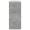 Aparador de madera contrachapada gris hormigón 80x42.5x93 cm 5