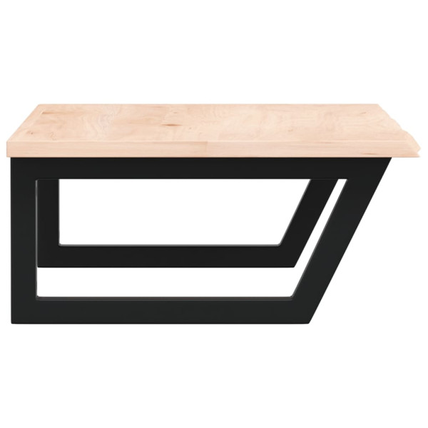 Prateleira de parede p/ lavatório aço/madeira carvalho maciça M 5