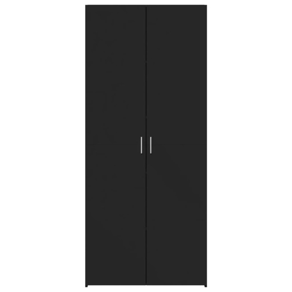 Aparador alto madera de ingeniería negro 70x42.5x185 cm M 4