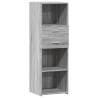 Aparador alto madera de ingeniería gris Sonoma 40x42.5x124 cm 2
