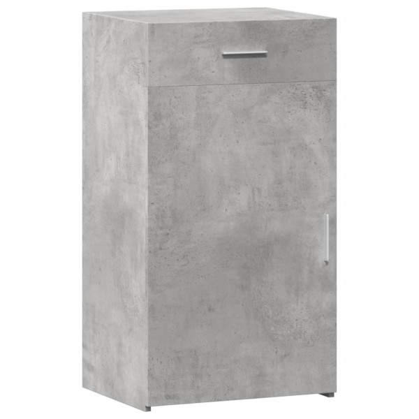 Aparador de madera de ingeniería gris hormigón 50x42.5x93 cm M 2