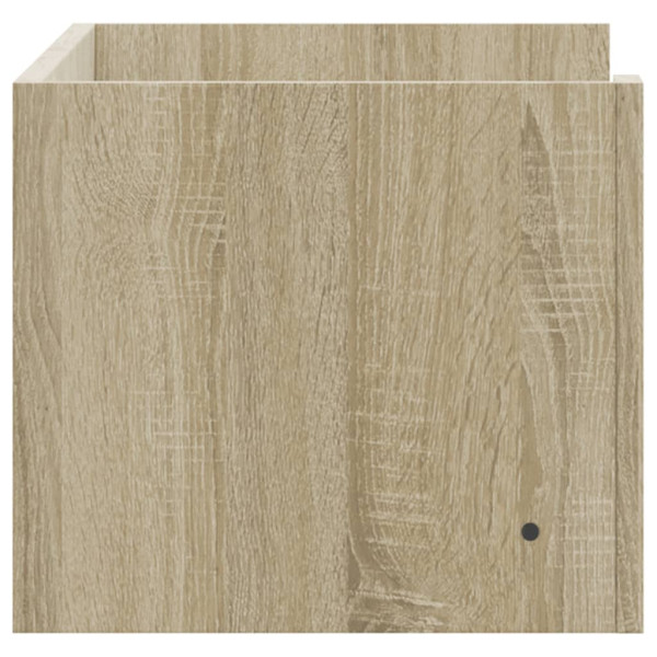 Estante de pared madera ingeniería roble Sonoma 70.5x35x30.5 cm M 5