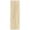 Aparador alto madera de ingeniería roble Sonoma 50x41x124 cm 5