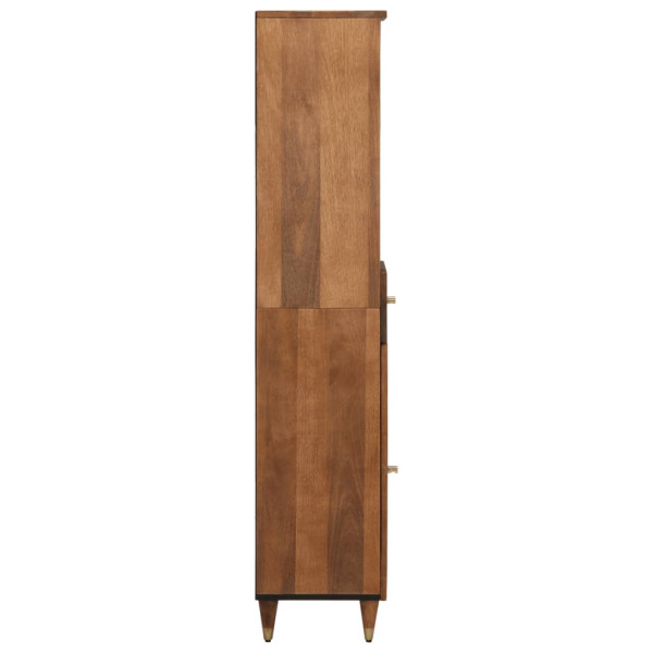 Mueble de baño madera maciza de mango 38x33x160 cm M 4