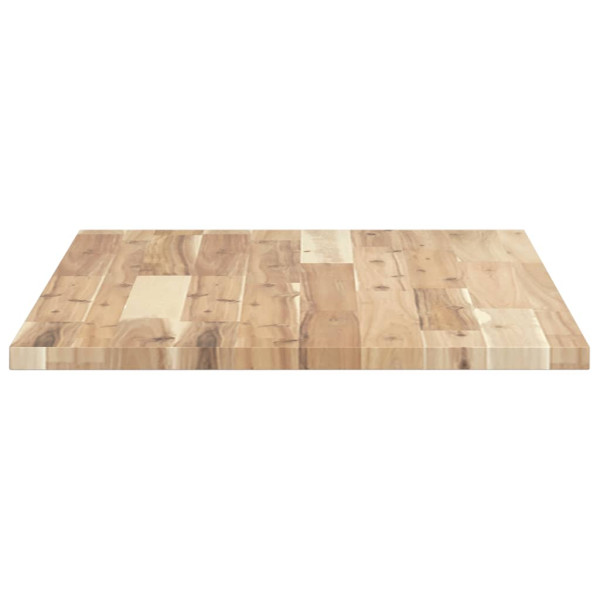 Encimera tocador de baño madera acacia sin tratar 100x50x2 cm M 5