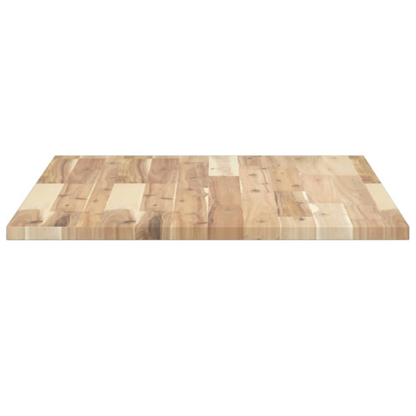 Encimera tocador de baño madera acacia sin tratar 100x60x2 cm M 5