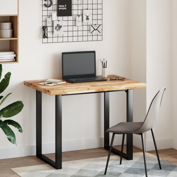 Tablero escritorio madera maciza acacia sin tratar 100x70x4 cm M 2