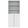 Armário alto 80x42.5x185 cm deriv. de madeira branco 4