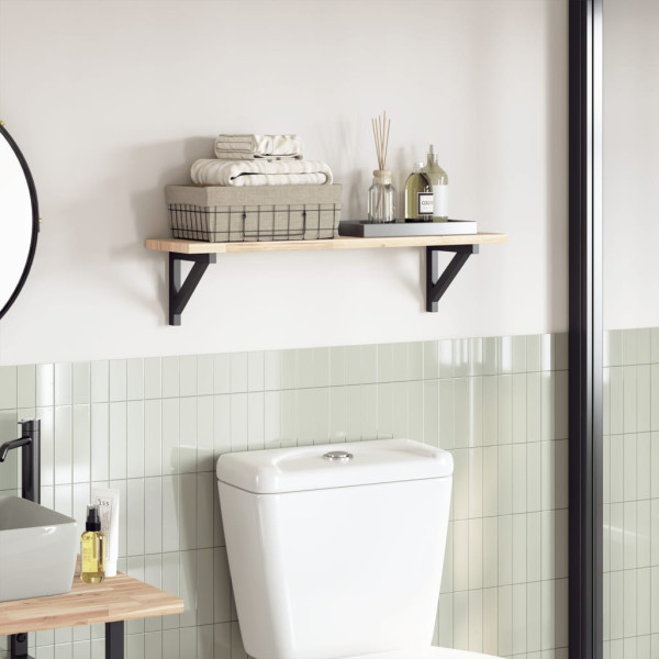 Tablero de mesa rectangular madera maciza acacia 80x20x2 cm D