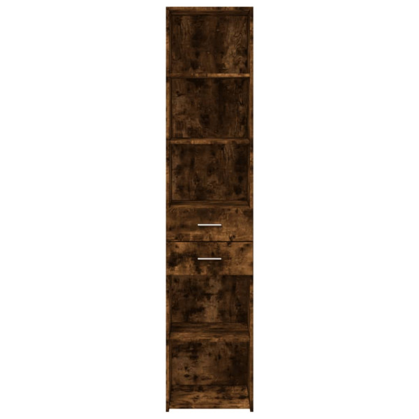 Aparador de madera de ingeniería roble ahumado 40x42.5x185 cm M 4
