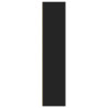 Aparador alto madera contrachapada negro 70x41x185 cm 5