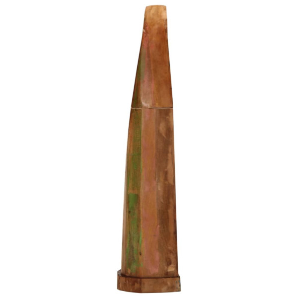 Armário em forma de barco 39x27x127cm madeira recuperada maciça M 3