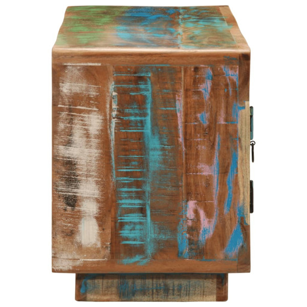 Mobília de TV de madeira maciça reciclada 110x30x40 cm M 3