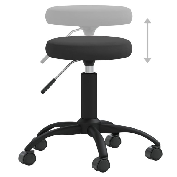 Silla de comedor de terciopelo negro M 4