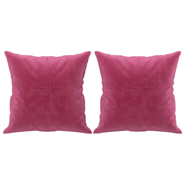 Sofá 2 lug. + almofadas decorativas 140cm veludo vermelho tinto M 5