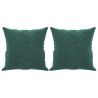 Sofá de 2 plazas con cojines terciopelo verde oscuro 120 cm 5