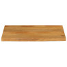 Tablero de mesa borde natural madera maciza mango 70x60x2.5 cm 3