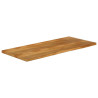 Tablero de mesa borde natural madera maciza mango 140x60x2.5 cm 2