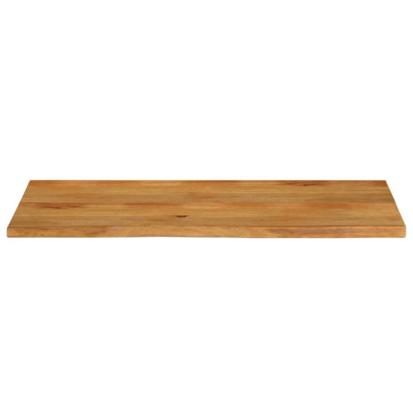 Tablero de mesa borde natural madera maciza mango 140x60x2.5 cm M 3