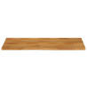 Tablero de mesa borde natural madera maciza mango 140x60x2.5 cm 3