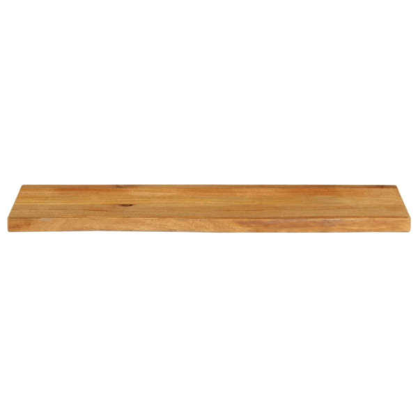 Tablero de mesa borde natural madera maciza mango 120x20x3.8 cm M 3