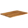 Tablero de mesa borde natural madera maciza mango 100x60x3.8 cm 2