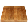 Tablero de mesa borde natural madera maciza mango 100x60x3.8 cm 4