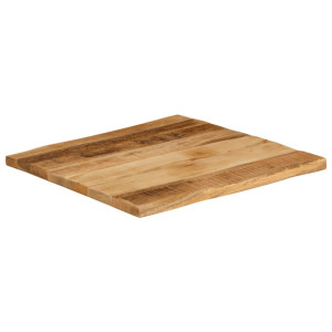 Tampo de mesa c/ borda viva 80x80x2.5cm mangueira áspera maciça H