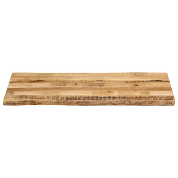 Tablero de mesa borde natural madera maciza mango 110x60x3.8 cm M 3