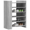 Mueble zapatero madera ingeniería gris Sonoma 74.5x37.5x100 cm 3