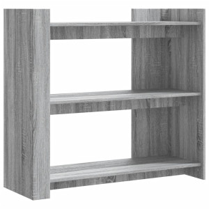 Mesa consola de madera de ingeniería gris Sonoma 100x35x90 cm H