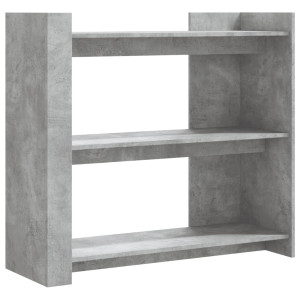 Mesa consola de madera de ingeniería gris hormigón 100x35x90 cm H