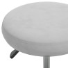 Silla de oficina giratoria de terciopelo gris claro 5