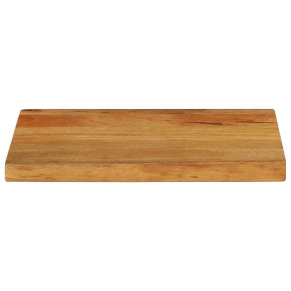 Tablero de mesa borde natural madera maciza mango 50x40x2.5 cm M 3