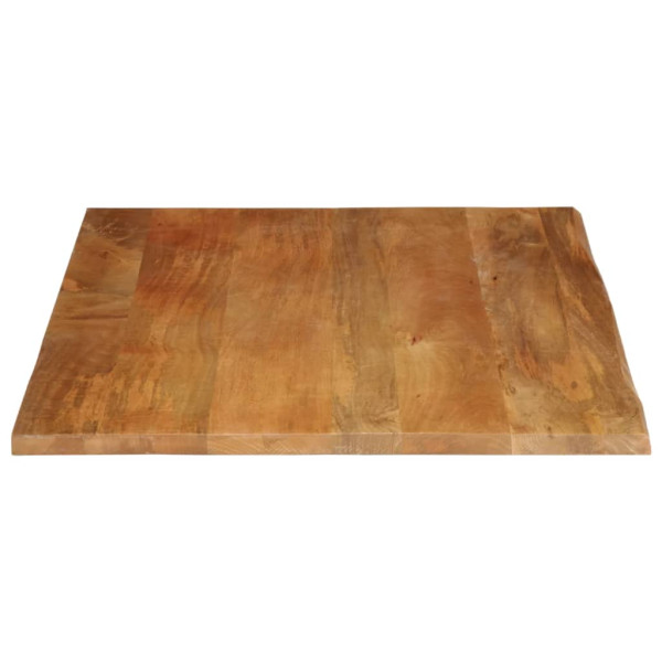 Tablero de mesa borde natural madera maciza mango 100x80x2.5 cm M 4