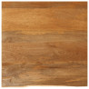 Tablero de mesa borde natural madera maciza mango 40x40x3.8 cm 1