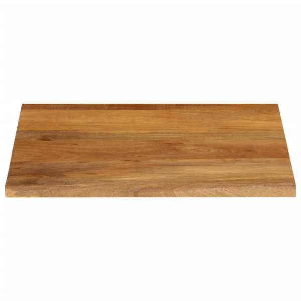 Tablero de mesa borde natural madera maciza mango 40x40x3.8 cm M 3