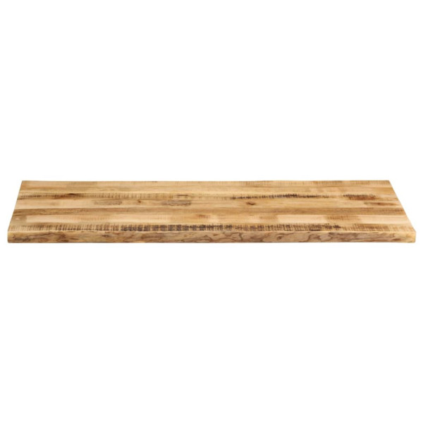 Tablero de mesa borde natural madera maciza mango 140x60x2.5 cm M 3