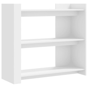 Mesa consola de madera de ingeniería blanca 100x35x90 cm H