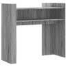 Mesa consola de madera de ingeniería gris Sonoma 100x35x90 cm 2