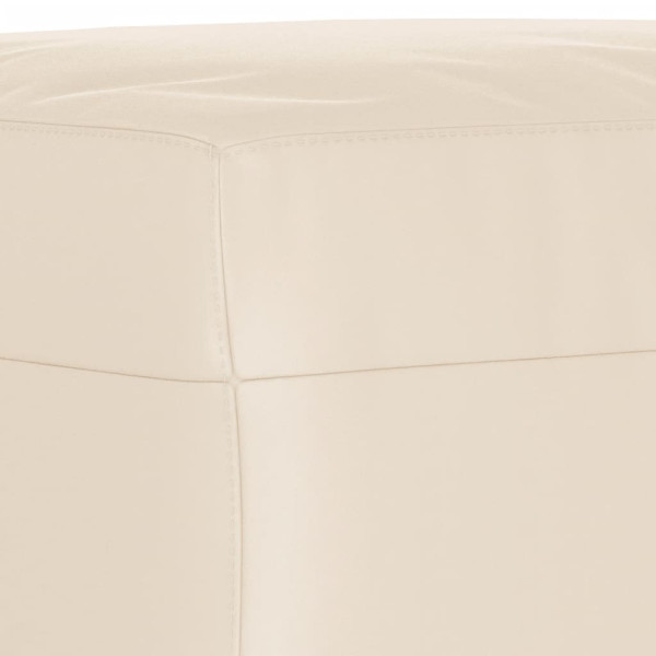 Apoio de pés tecido de microfibra 60x50x41 bege M 5