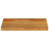 Tablero de mesa borde natural madera maciza mango 60x20x2.5 cm 3