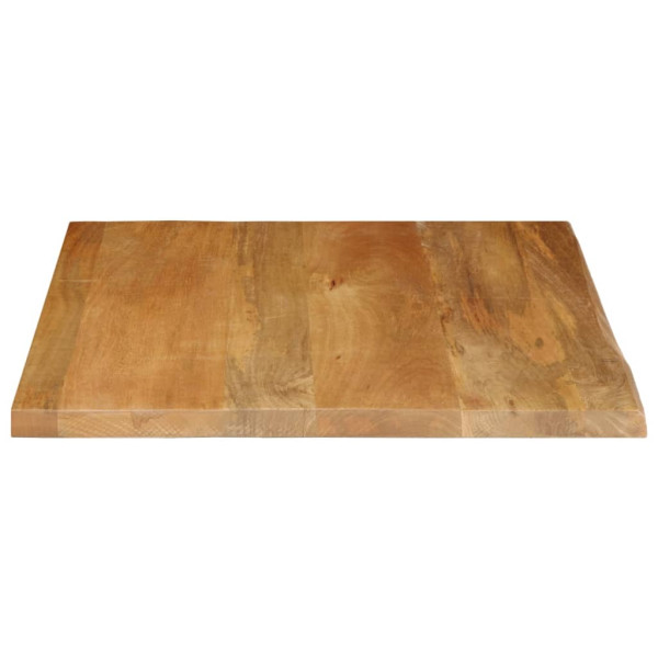Tablero de mesa borde natural madera maciza mango 60x60x2.5 cm M 4