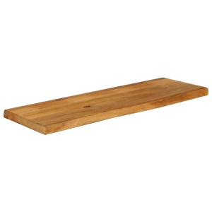Tablero de mesa borde natural madera maciza mango 110x20x3.8 cm H